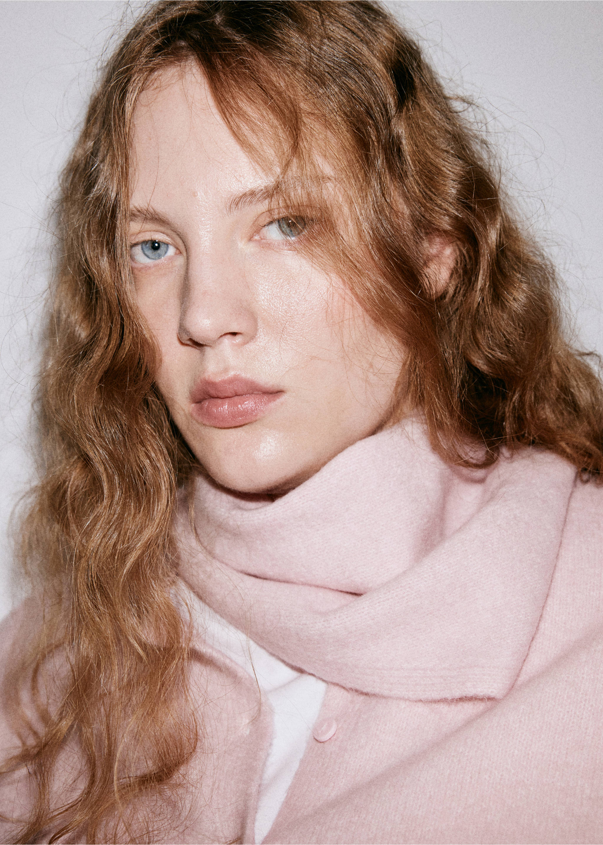 Strick-Cardigan mit Fledermausdetail - Detail des Artikels 4, Pastellrosa. Ref: 37037775-00.