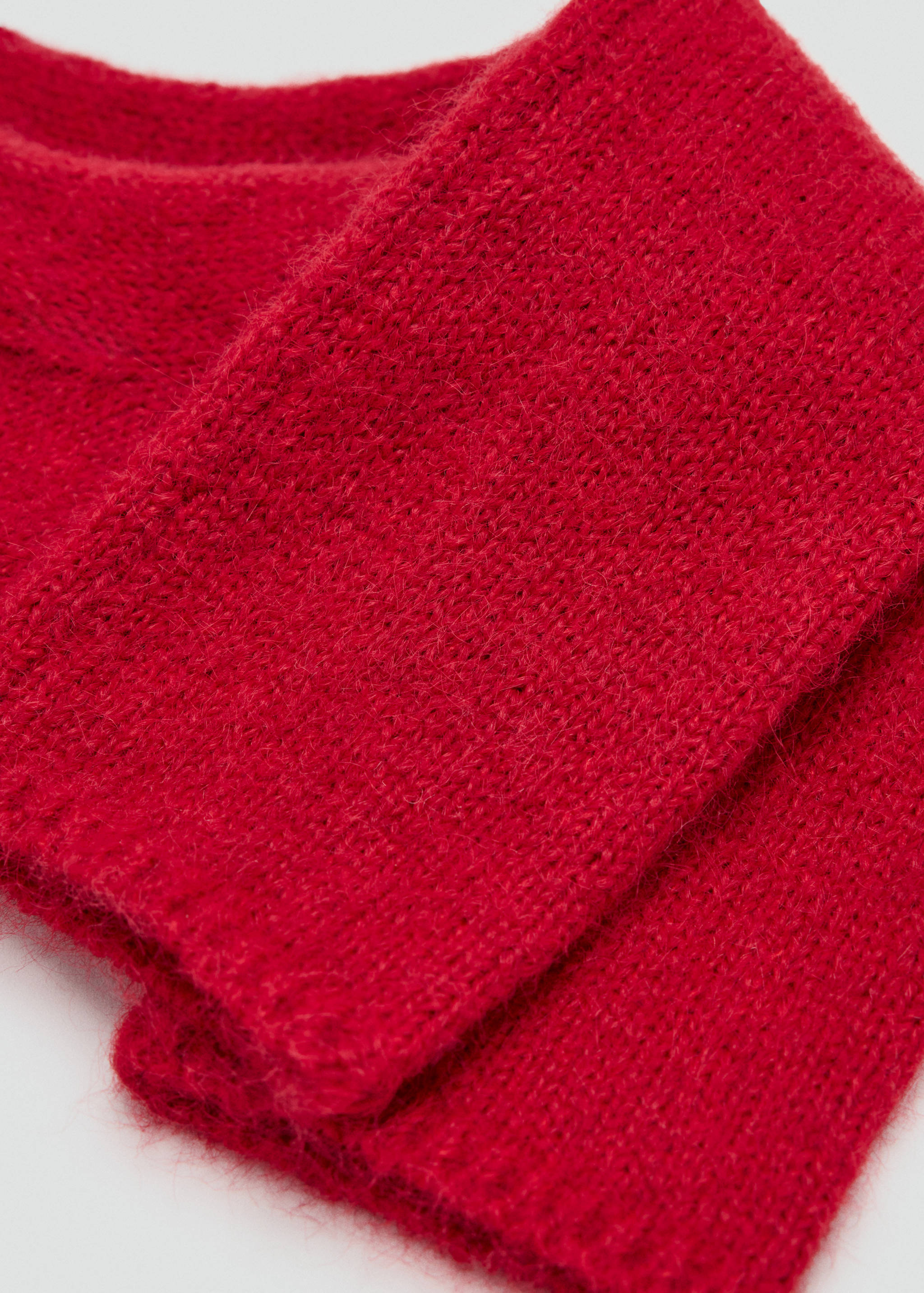 Long knitted mittens - Medium plane