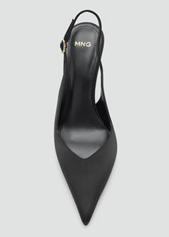 Velvet stiletto heel shoe — Black 7