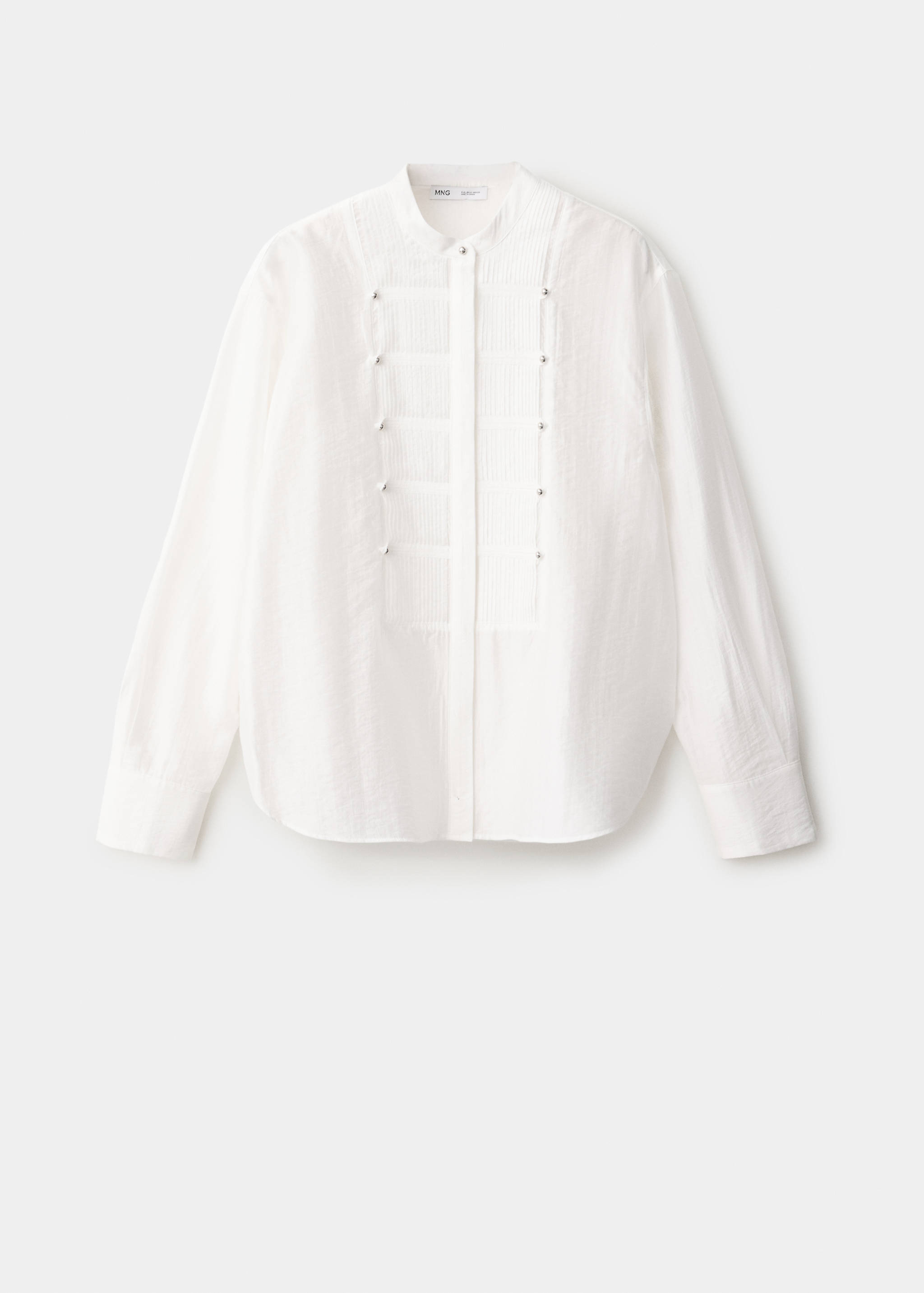Shirt with pintuck detailing and buttons - Article without model