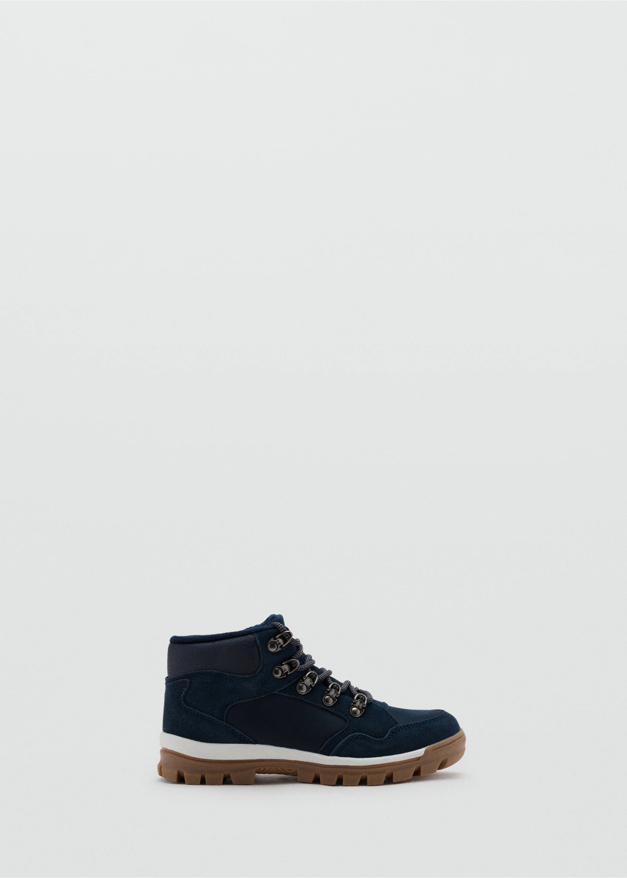 Elastic-laced boots - Article without model, Navy. Ref: 37037786-00.