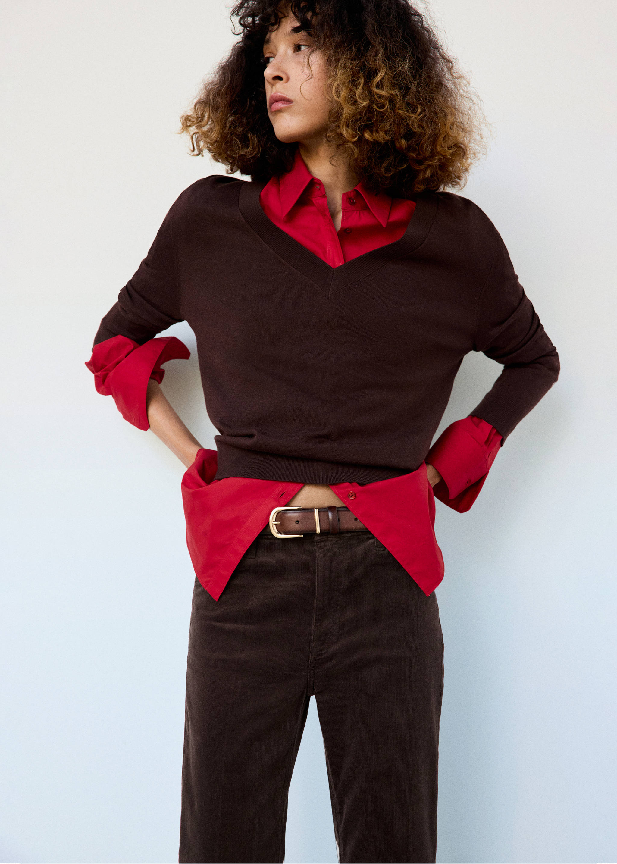 Flared corduroy trousers - Details of the article 1