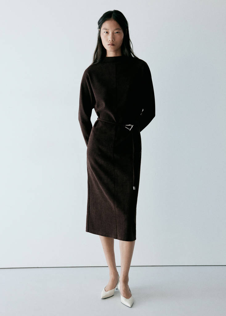Belt knit dress thumbnail 2