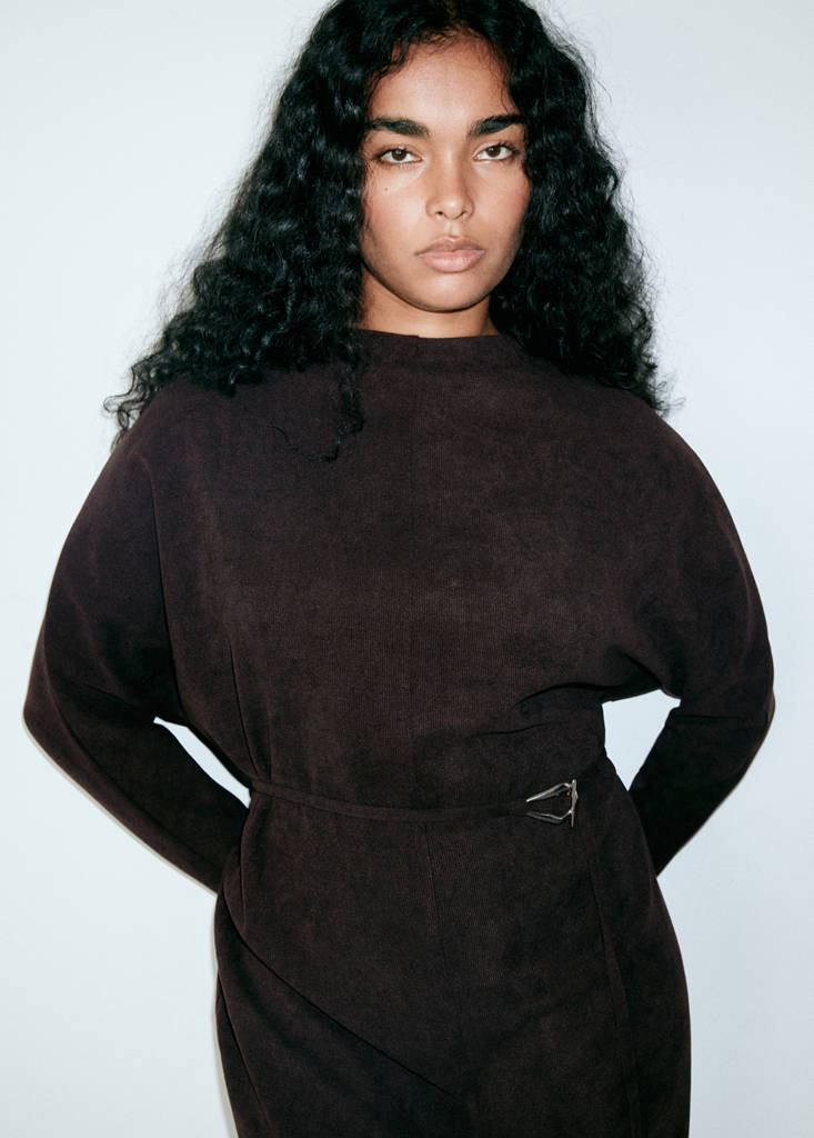 Belt knit dress thumbnail 6