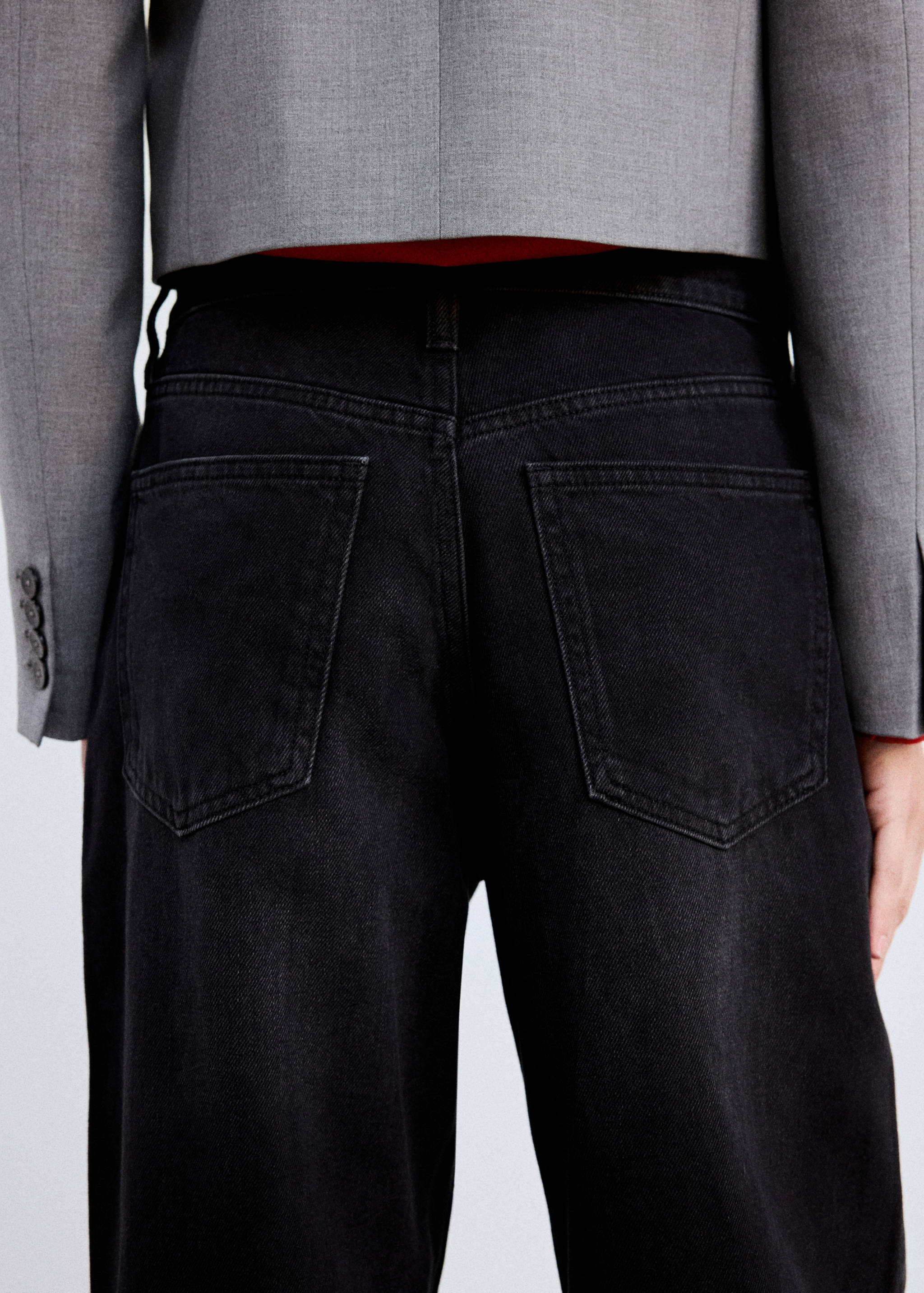 Mid-rise balloon jeans - Details of the article 1
