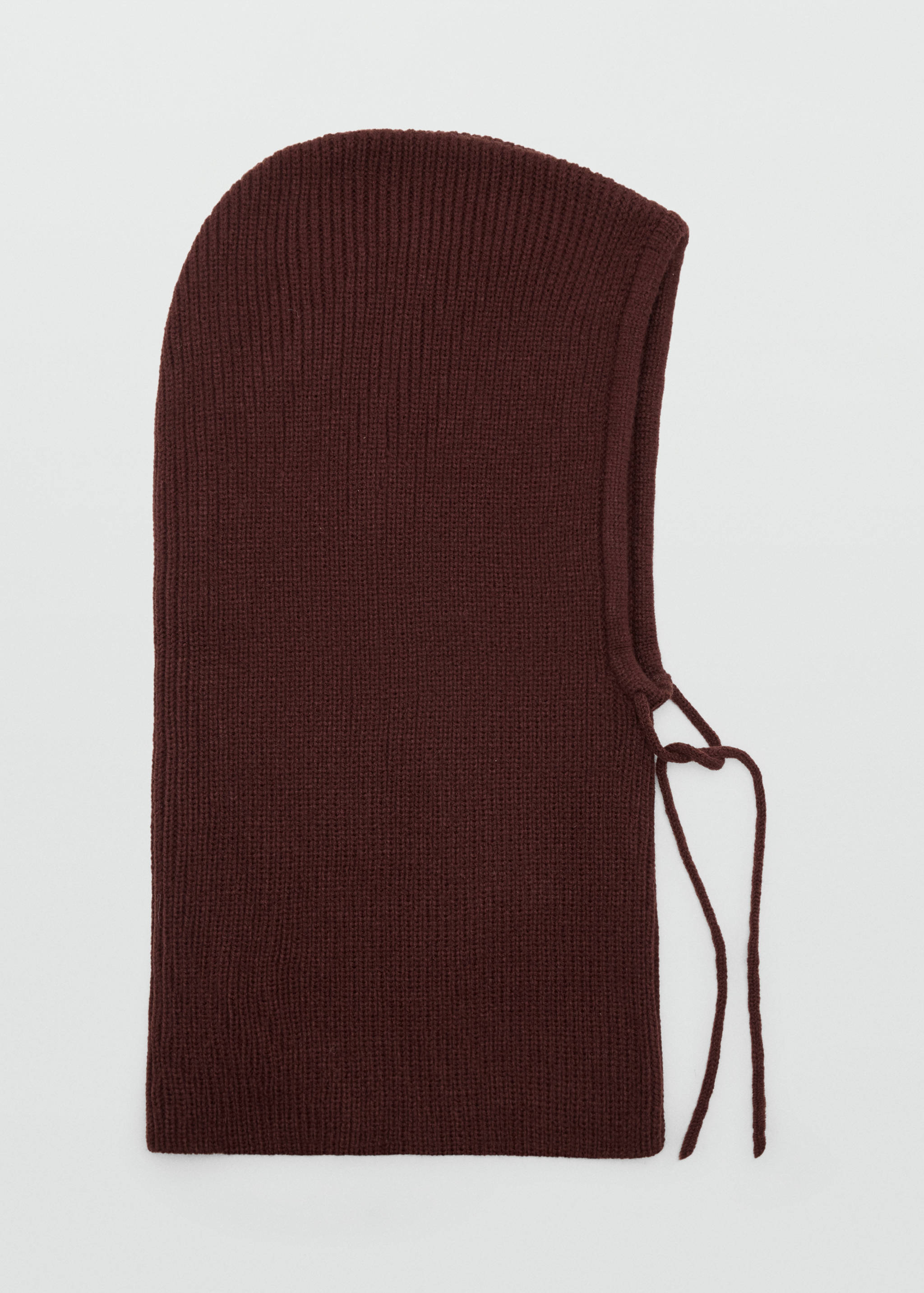 Cagoule en maille avec fermeture à nouer - Article sans modèle