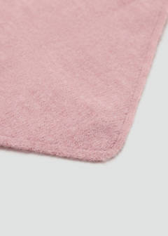 Triangular knitted scarf — Pale Pink 2