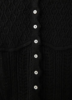 Openwork knit cardigan — Black 8