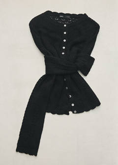 Openwork knit cardigan — Black 6