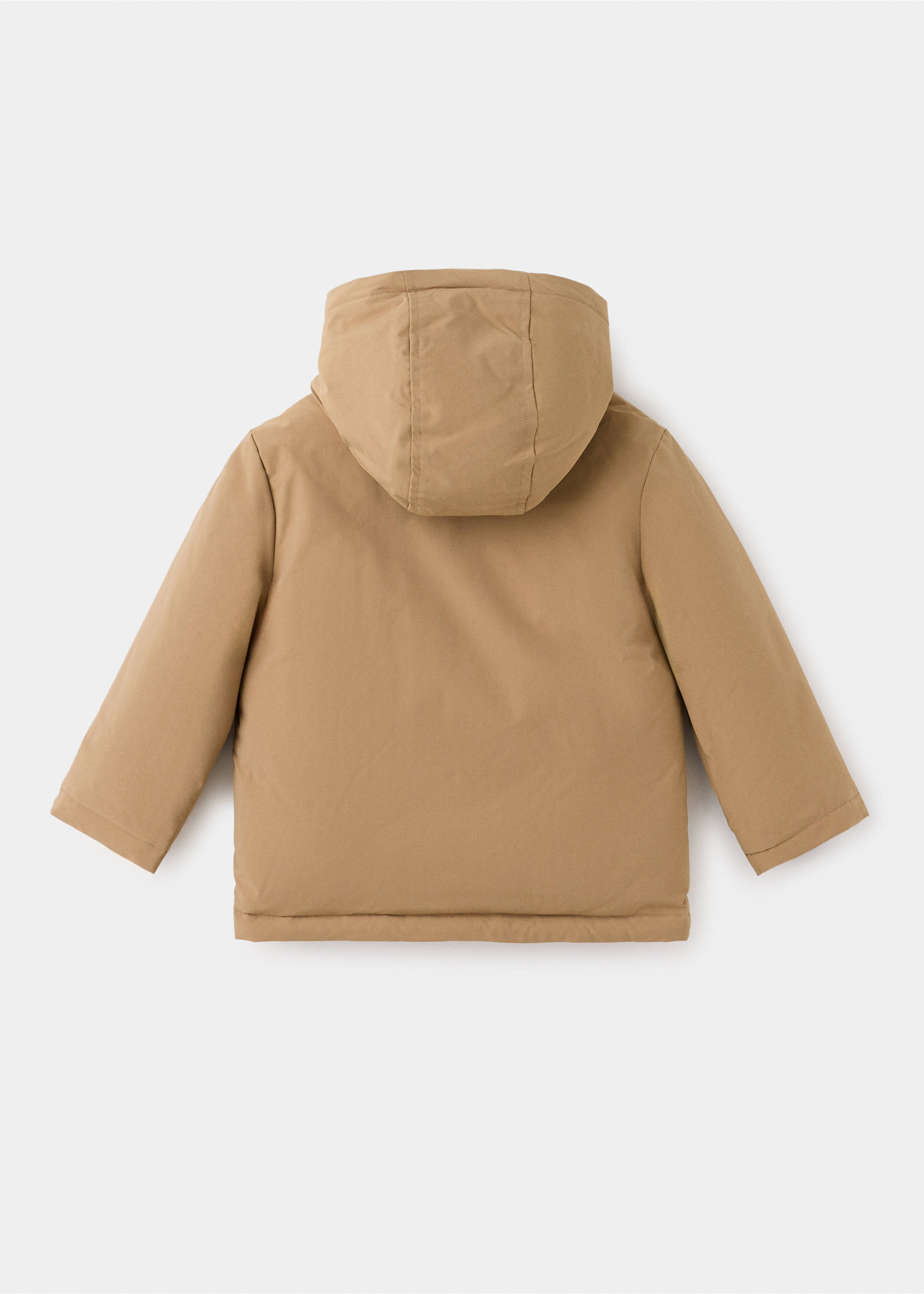 Anorak capuche poches - Verso de l’article, Marron moyen. Ref: 37037882-00.