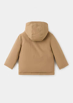 Pockets hooded coat — Medium Brown 5