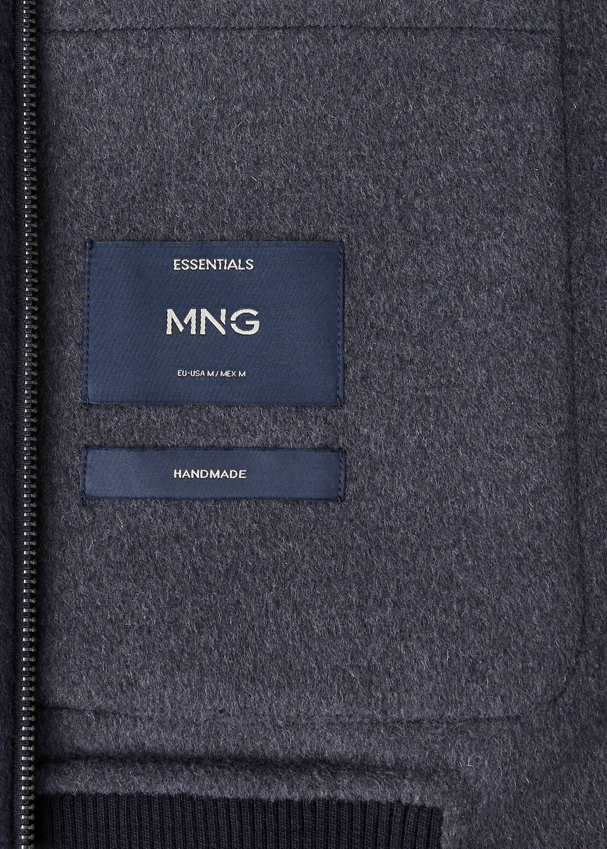 Wool-blend jacket with pockets — Night Blue
