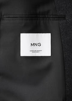 Wool blend coat with funnel neck — Dark Heather Grey 9