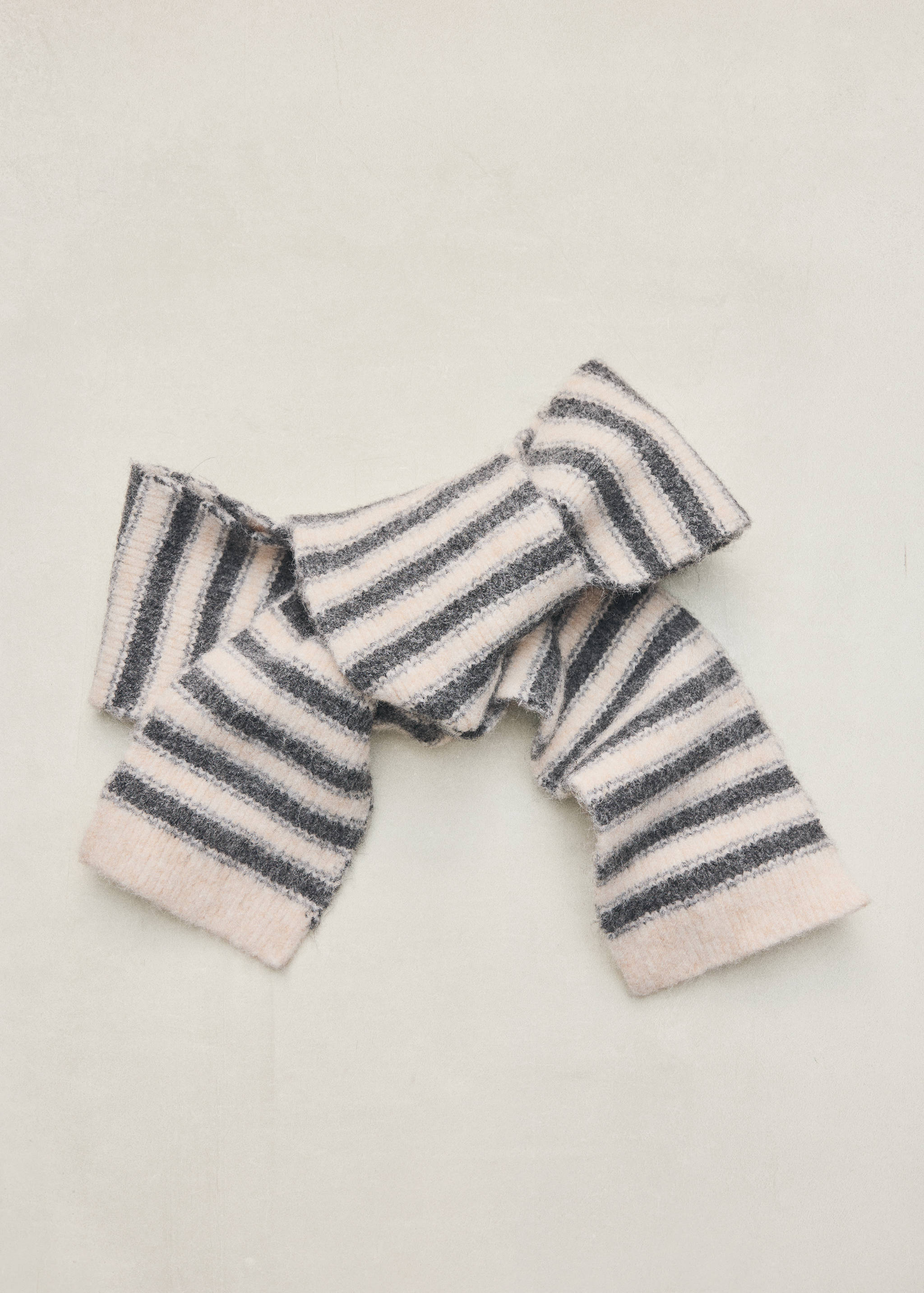 Striped knit scarf - Details of the article 5