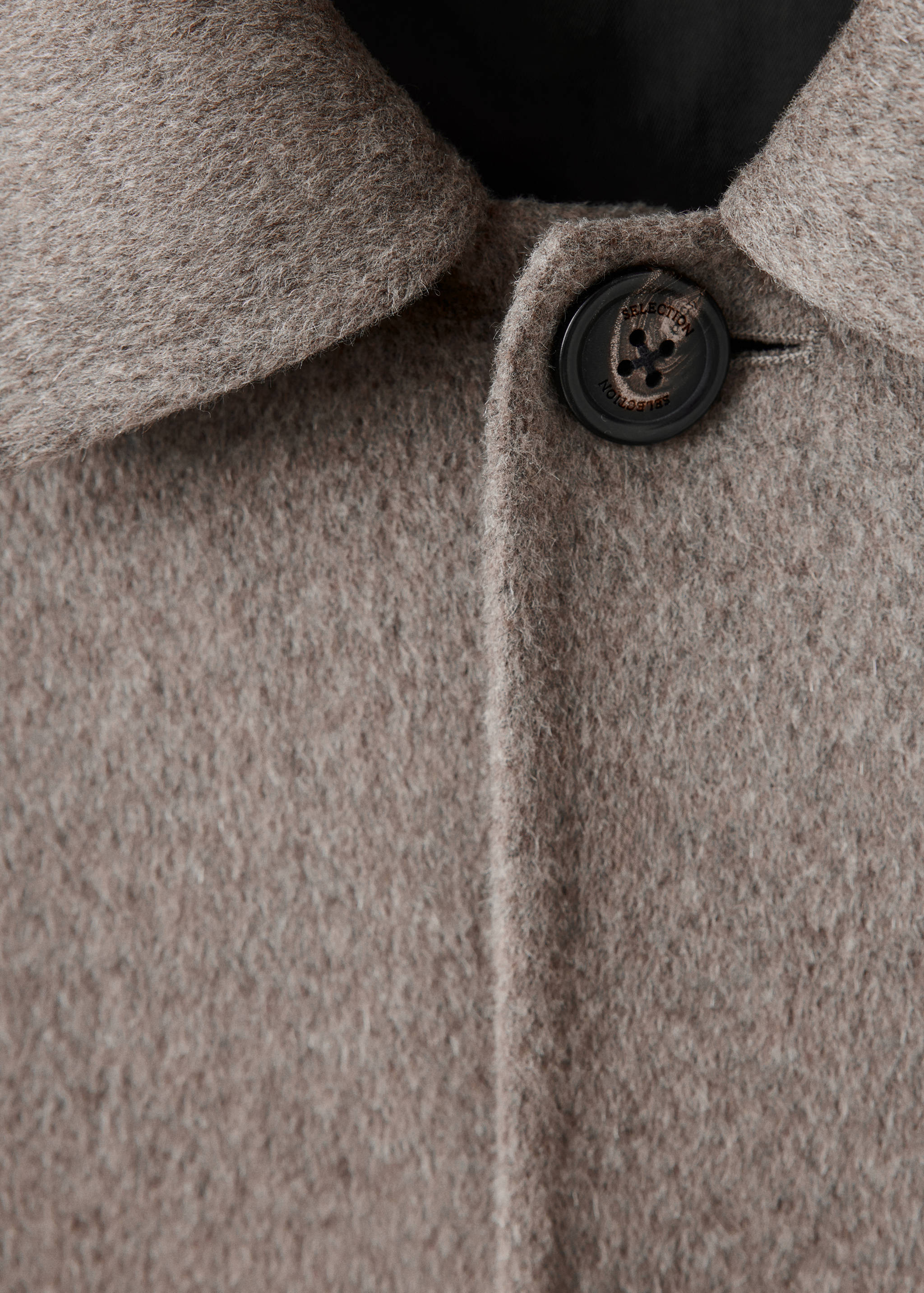 Manteau en laine et cachemire à poches - Détail de l'article 8