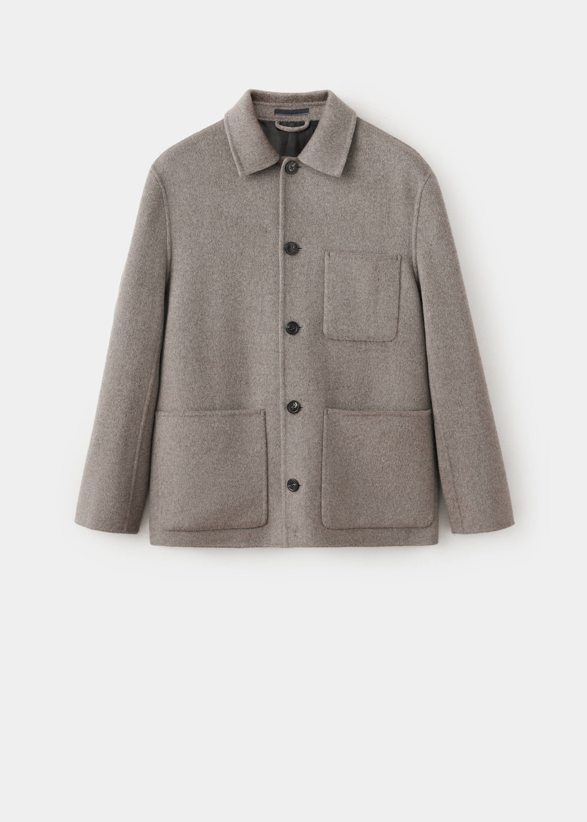 Manteau en laine et cachemire à poches - Article sans modèle