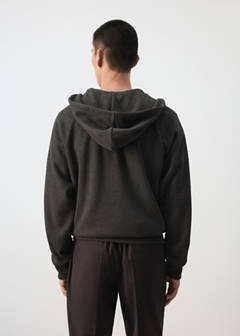 Zipped hoodie — Brown 3