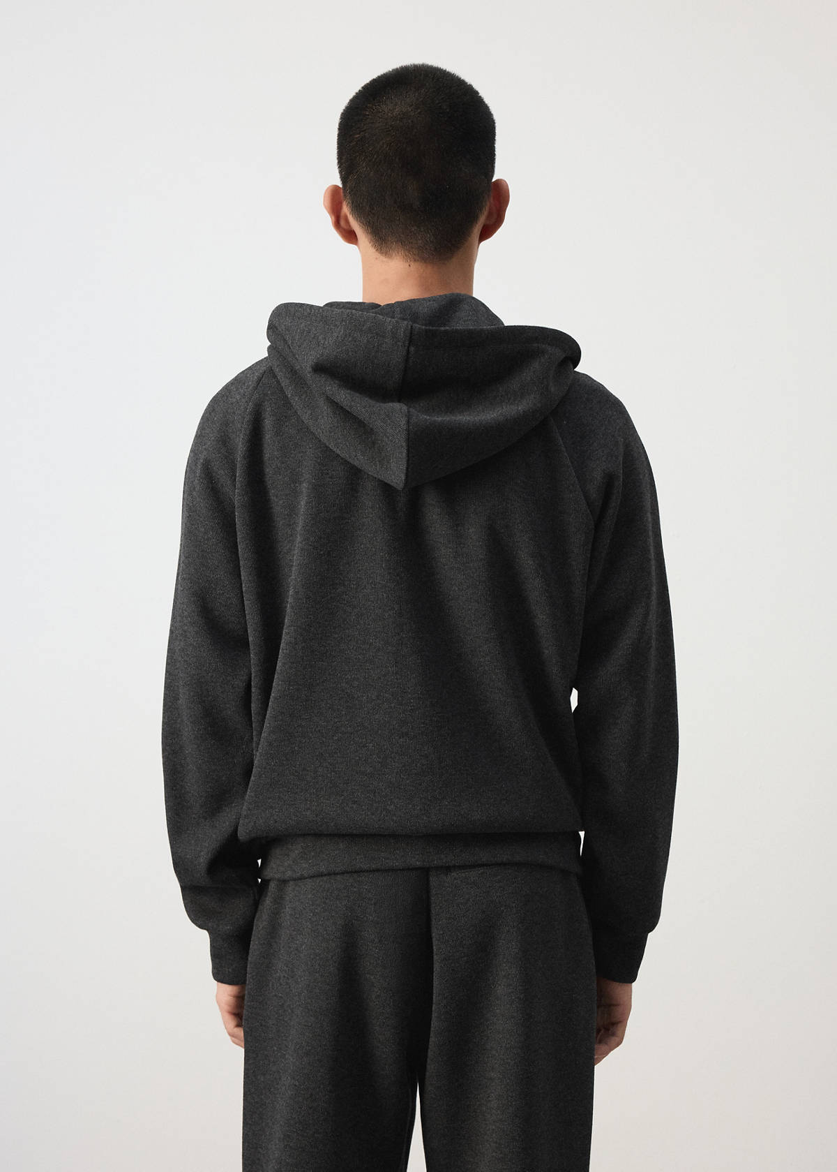 Zipped hoodie — Dark Grey