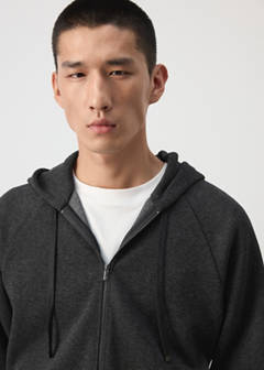 Zipped hoodie — Dark Grey 4