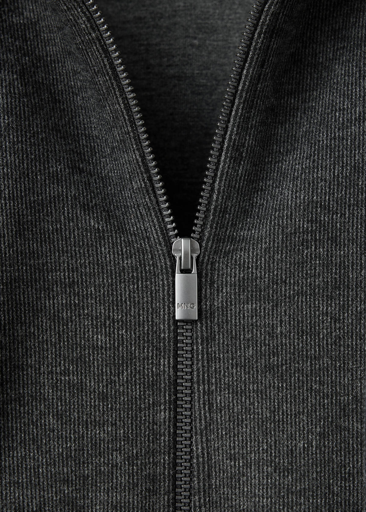 Zipped hoodie — Dark Grey