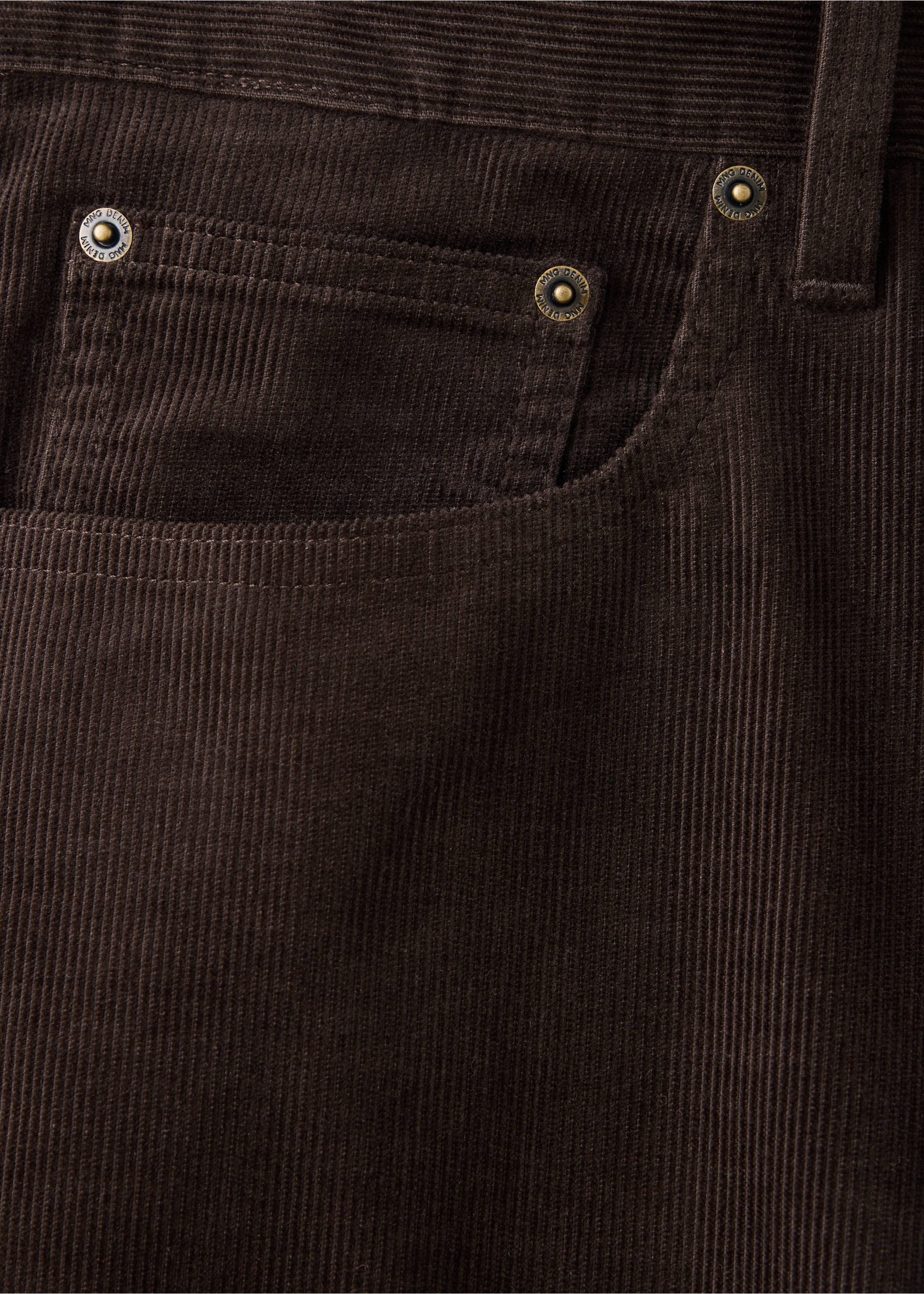 Pantalon velours côtelé regular-fit - Détail de l'article 0, Chocolat. Ref: 37037900-00.