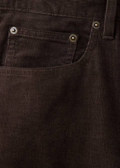 Corduroy regular-fit trousers — Chocolate 9