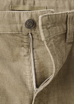 Corduroy regular-fit trousers — Mink Grey 9
