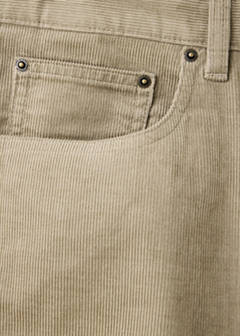 Corduroy regular-fit trousers — Mink Grey 10