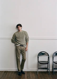 Corduroy regular-fit trousers — Mink Grey 7