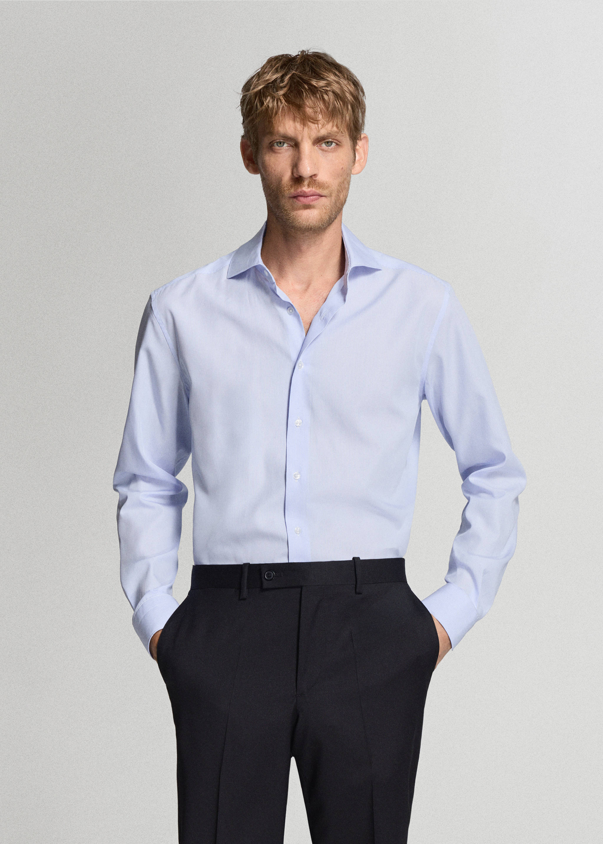 100% cotton striped shirt - Medium plane