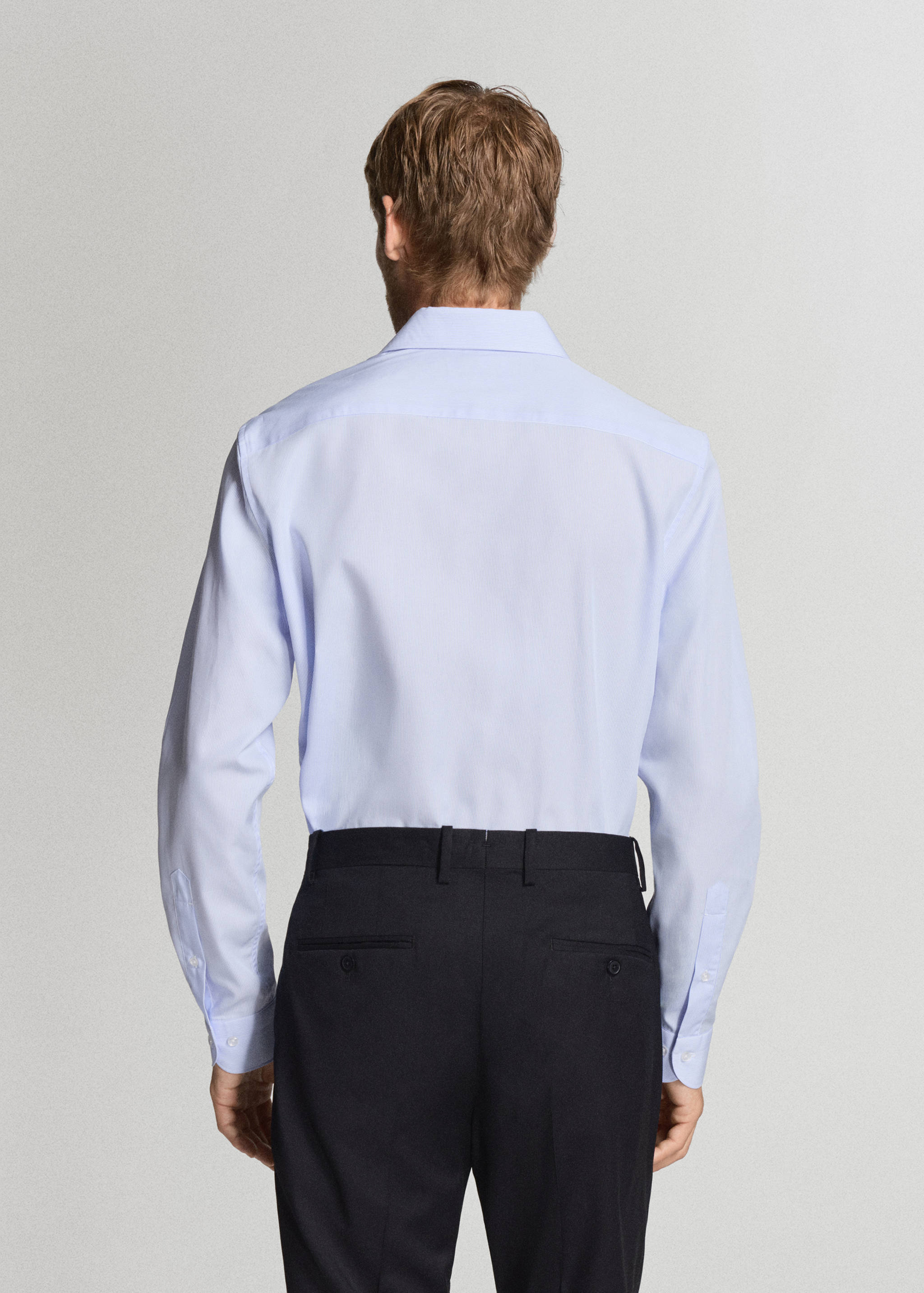 100% cotton striped shirt - Reverse of the article