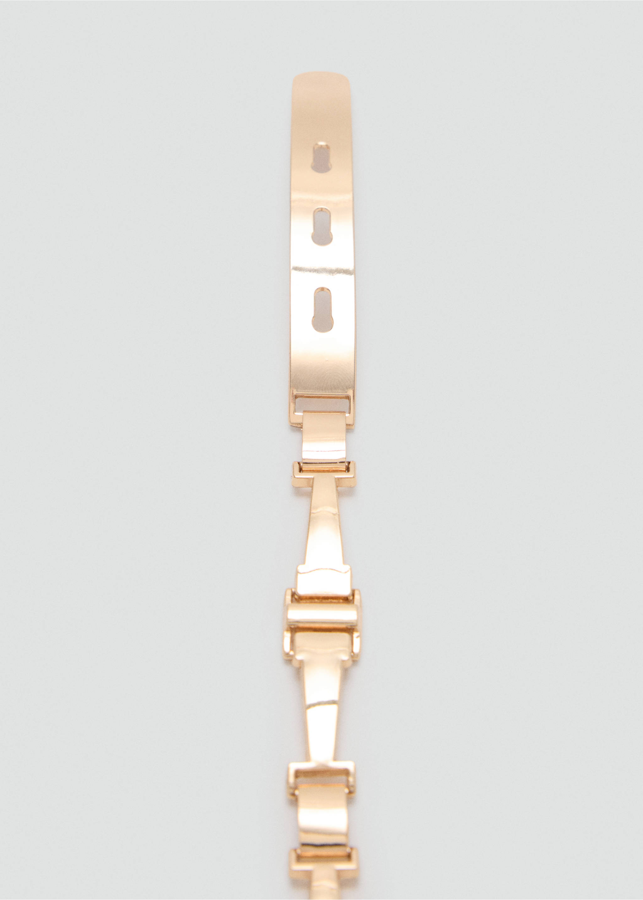 Metal link belt - Details of the article 1, Gold. Ref: 37037906-00.