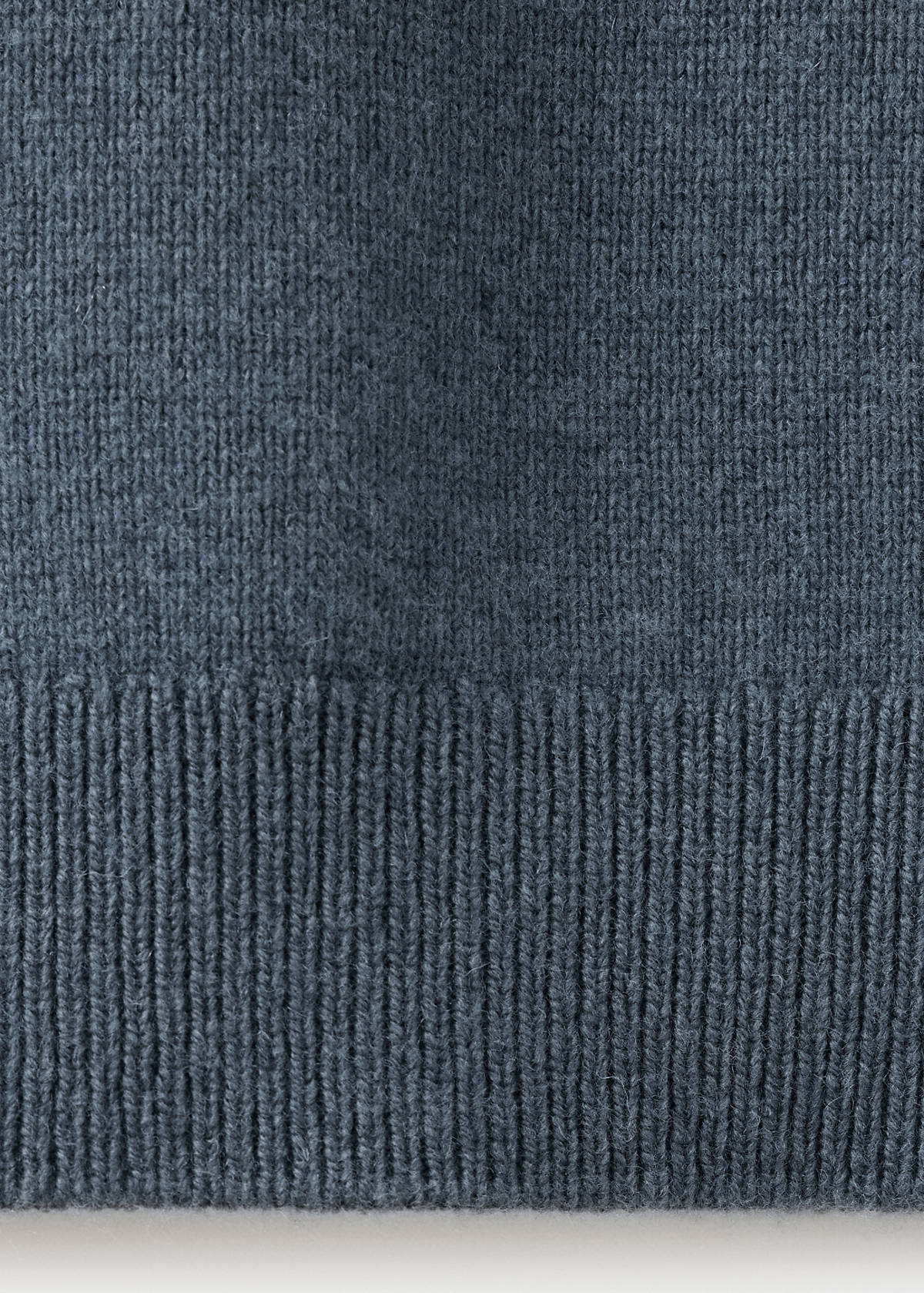 Wool and cashmere blend polo jumper — Indigo Blue
