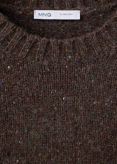 Wool-blend knitted jumper — Chocolate 8