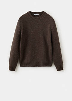 Wool-blend knitted jumper — Chocolate 7