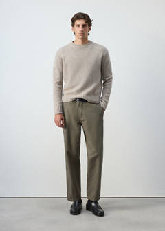 Wool-blend knitted jumper — Medium Brown 2