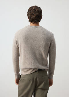 Wool-blend knitted jumper — Medium Brown 3