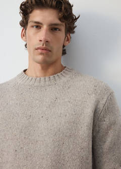 Wool-blend knitted jumper — Medium Brown 4