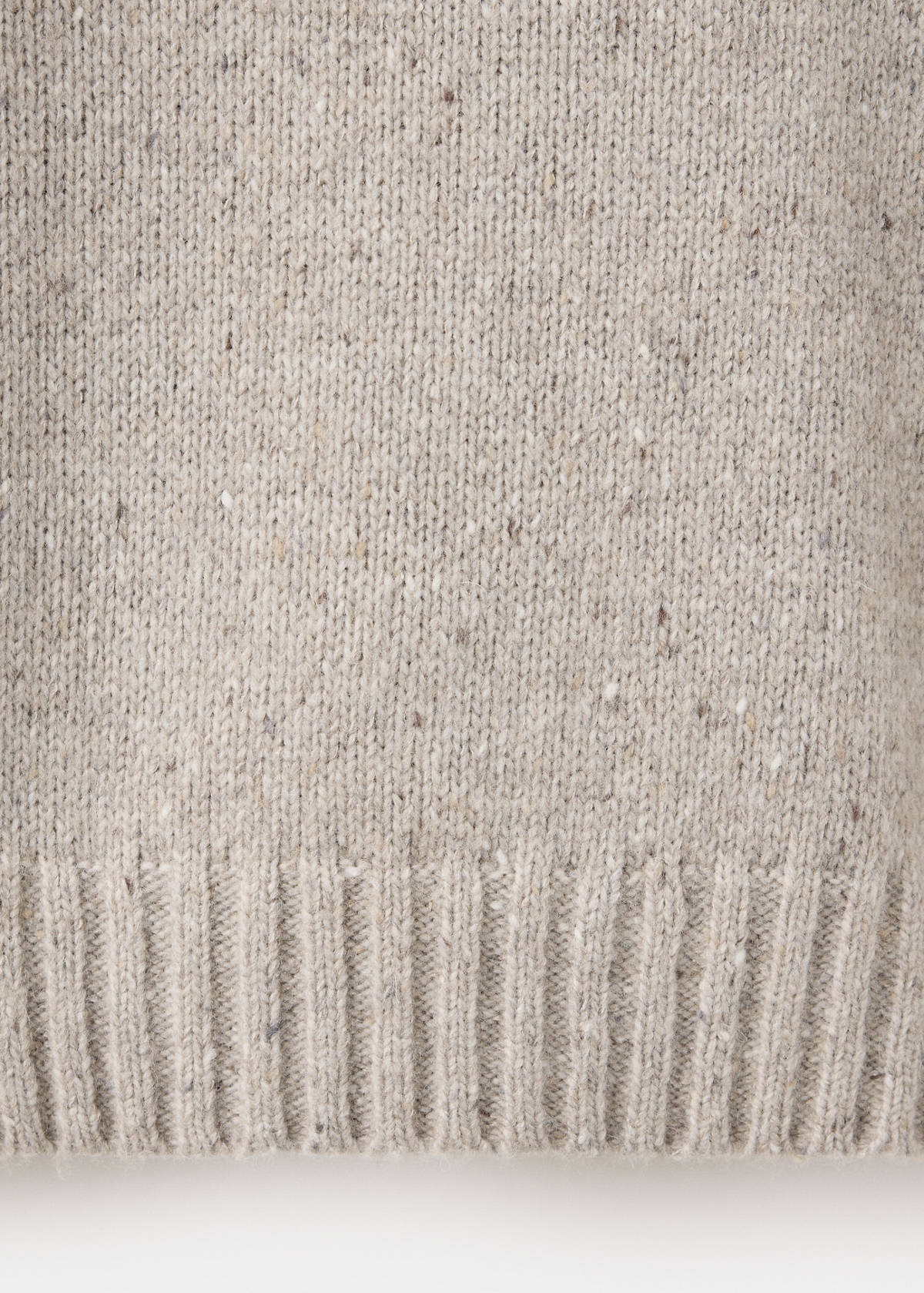 Wool-blend knitted jumper — Medium Brown