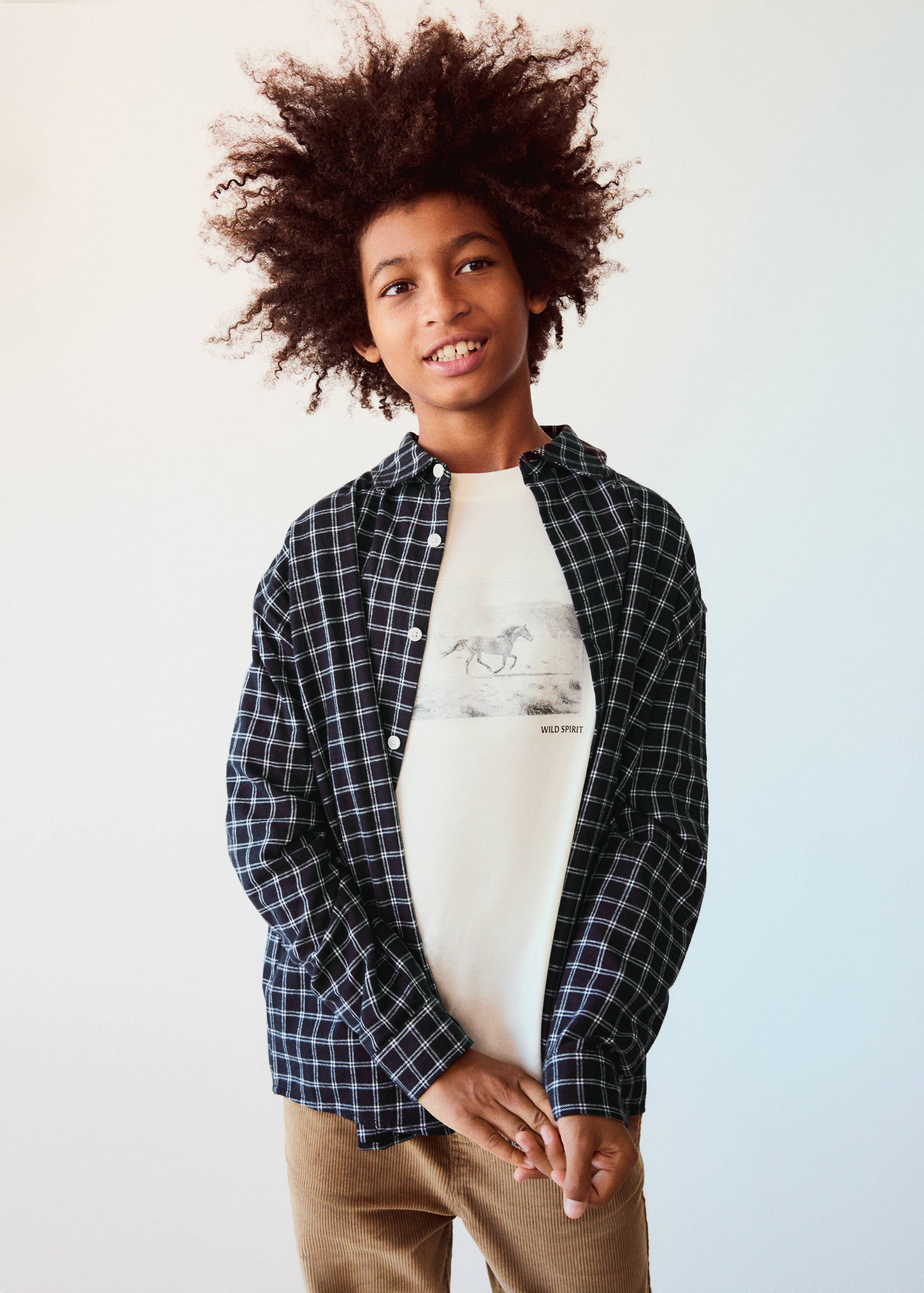 Checked flannel shirt - Medium plane