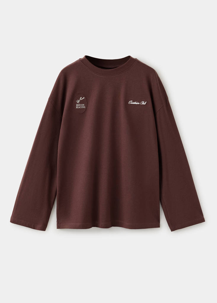Koszulka oversize ze wzorem czekoladowy - Dzieci - 5-6 lata - MANGO KIDS