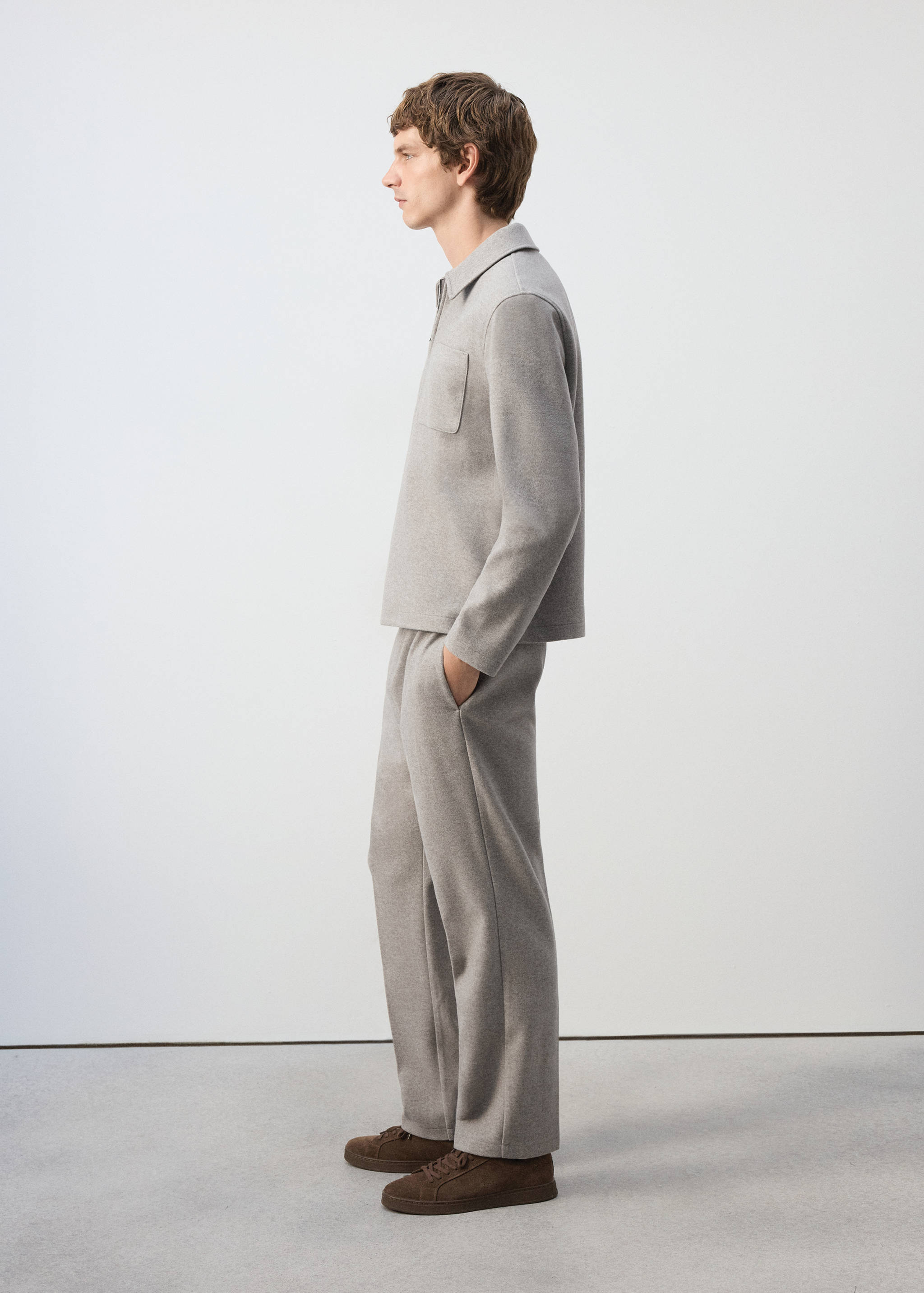 PLAIN REGULAR FIT JOGGERS - Details of the article 2
