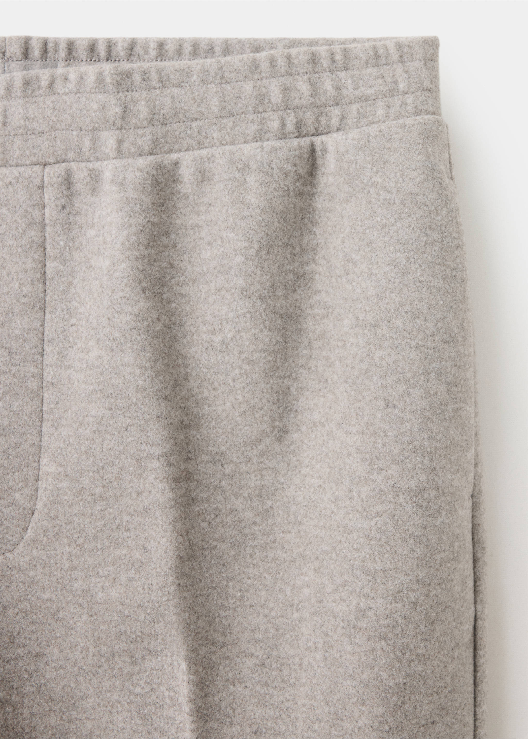 PLAIN REGULAR FIT JOGGERS - Details of the article 8, Light/Pastel Grey. Ref: 37037915-00.