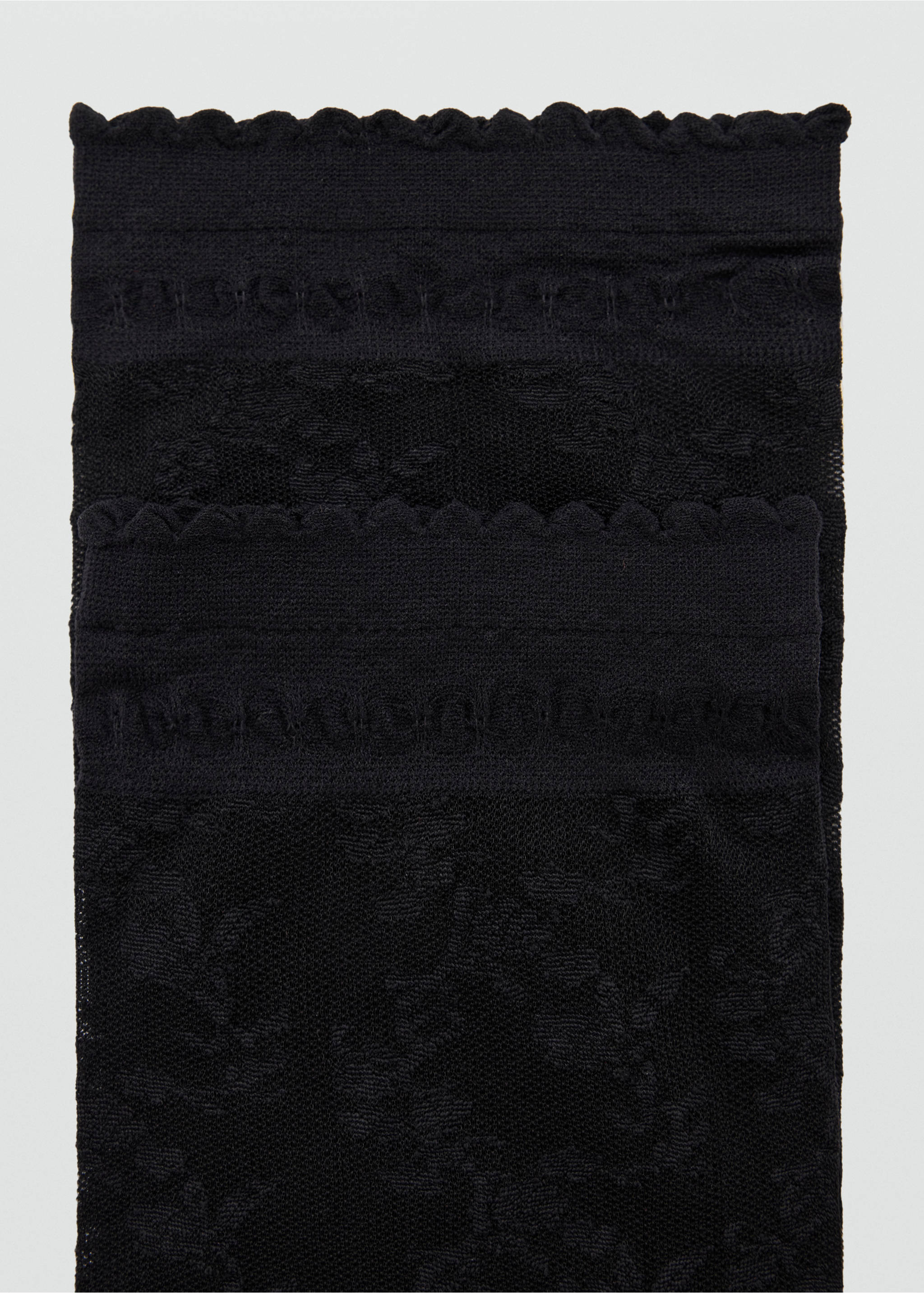 Mitjons punta - Pla mig, Negre. Ref: 37037919-00.