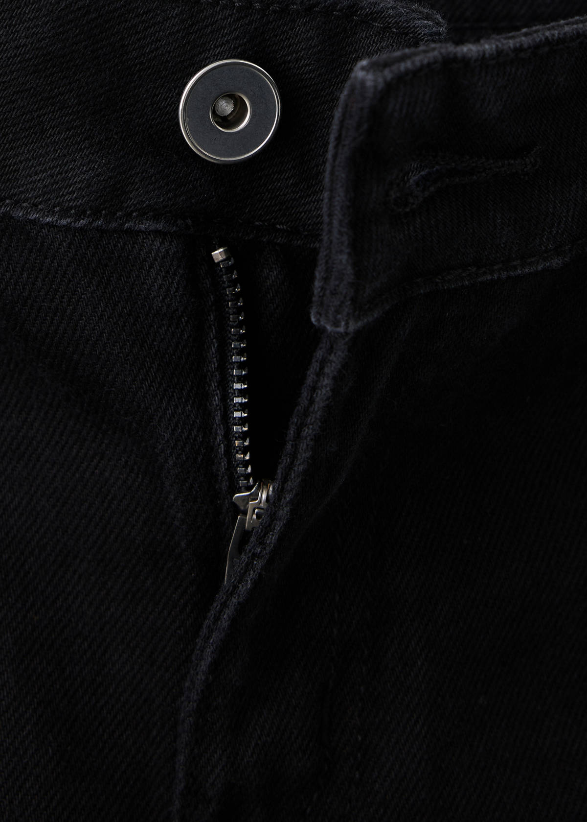 Wide leg jeans with rhinestones — Black