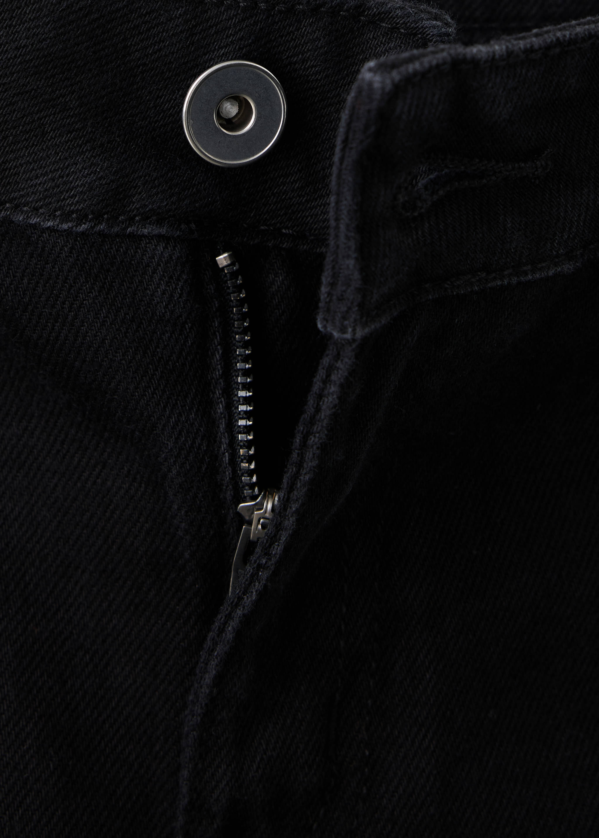 Wide-leg jeans with rhinestone details - Details of the article 8