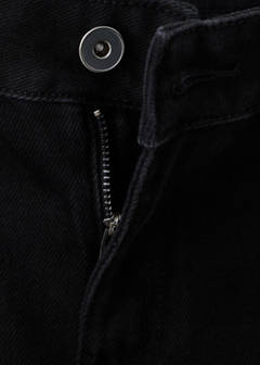 Wide leg jeans with rhinestones — Black 6