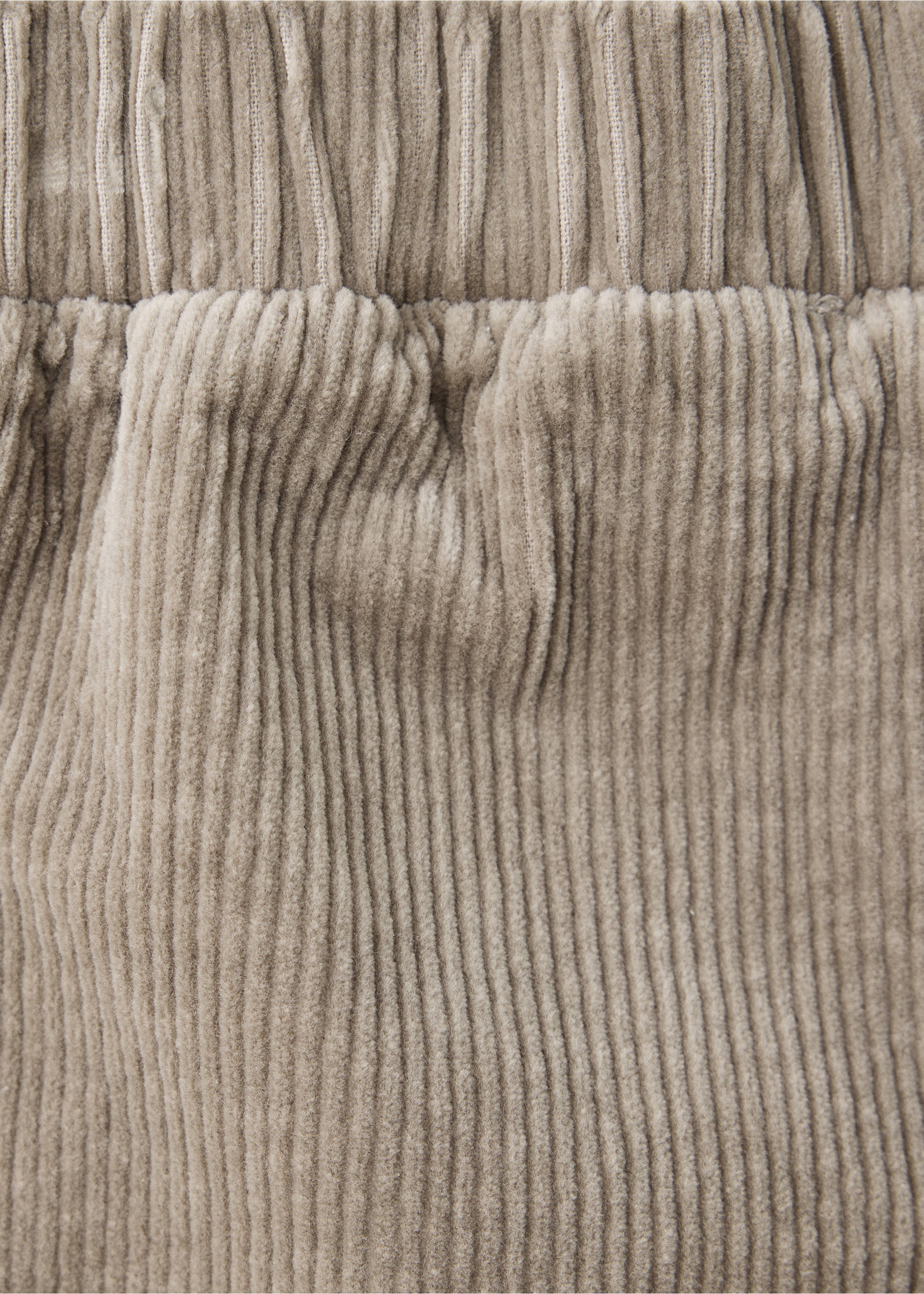 Beige corduroy fabric detail of children's trousers., Medium Brown. Ref: 37037927-00.