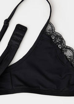 Triangle lace bra — Black 3