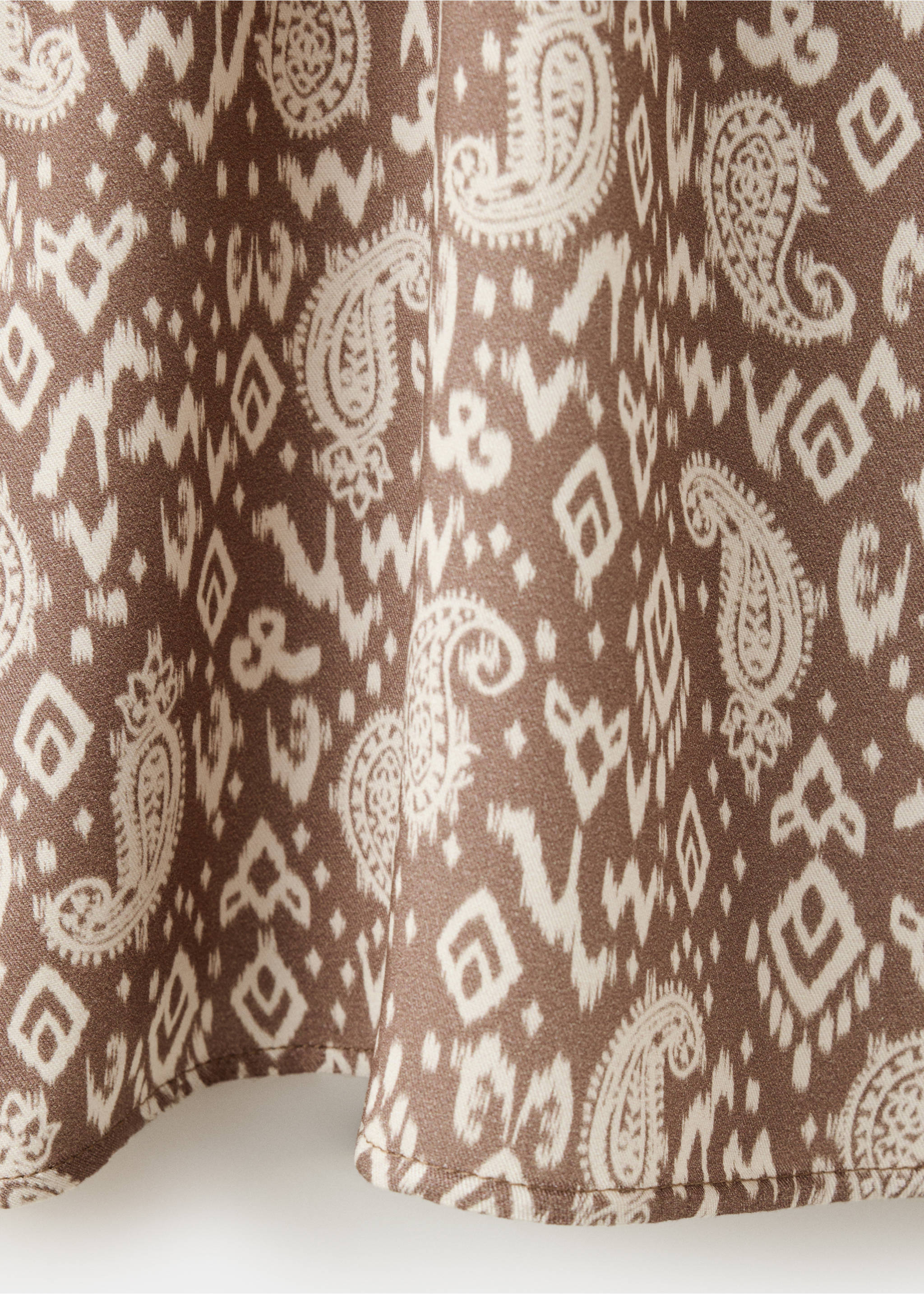 Vestido corto paisley - Detalle del artículo 0, Beige. Ref: 37037937-00.